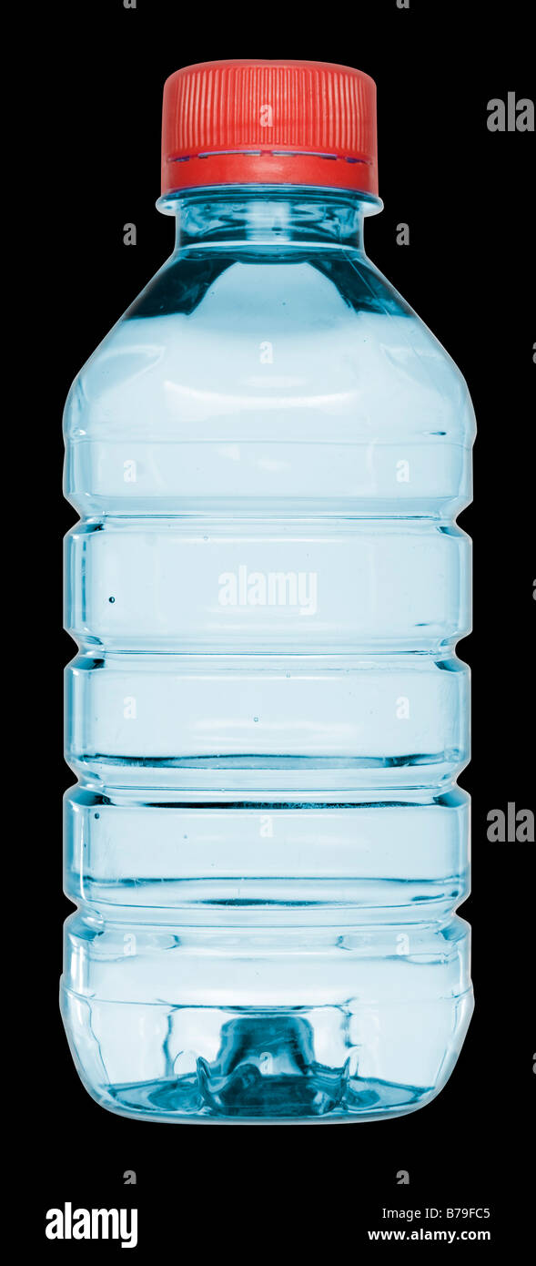 Flasche Vittel Mineral Wasser Stockfoto