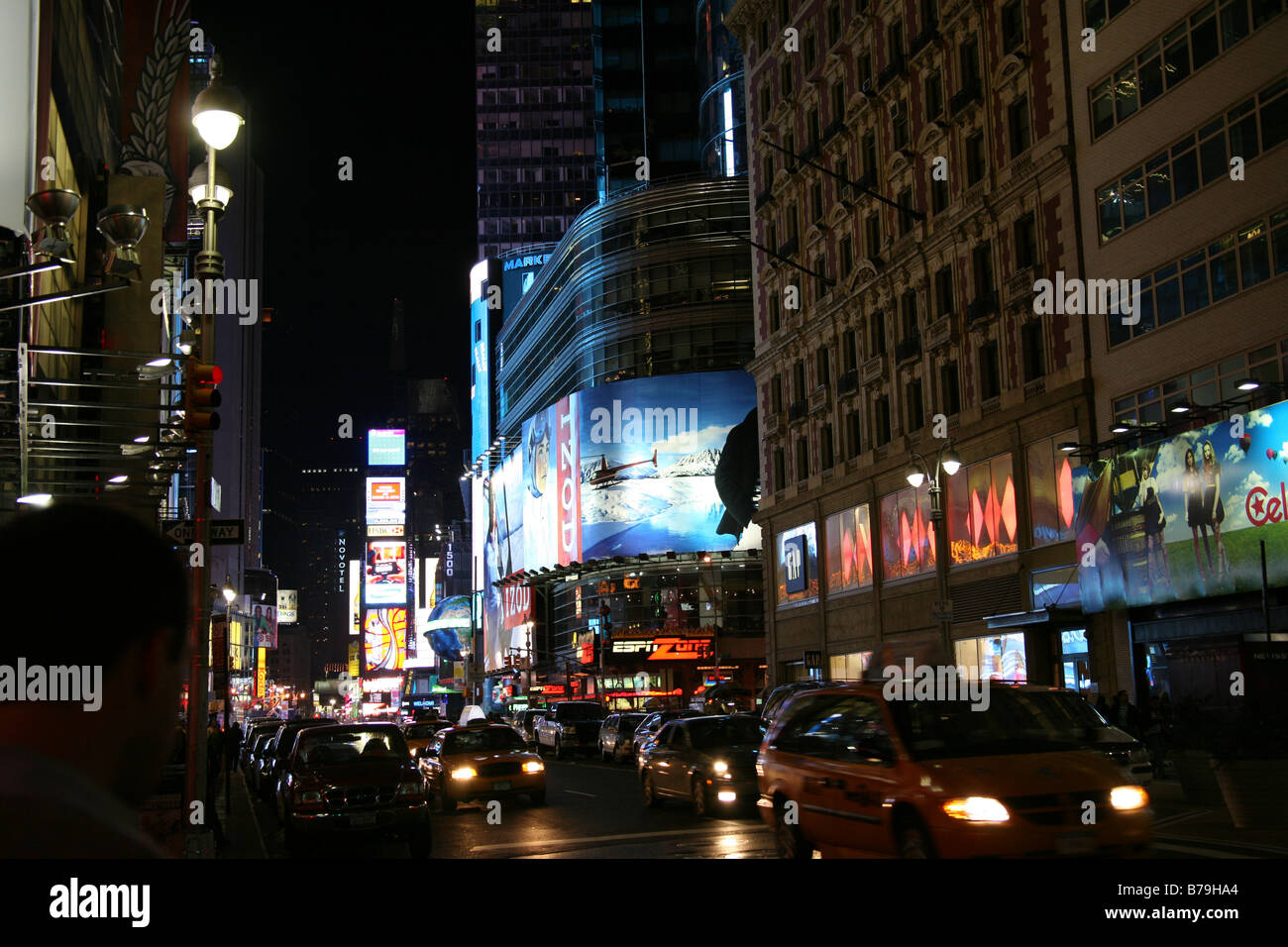 New York Times Square bei Nacht Stockfoto