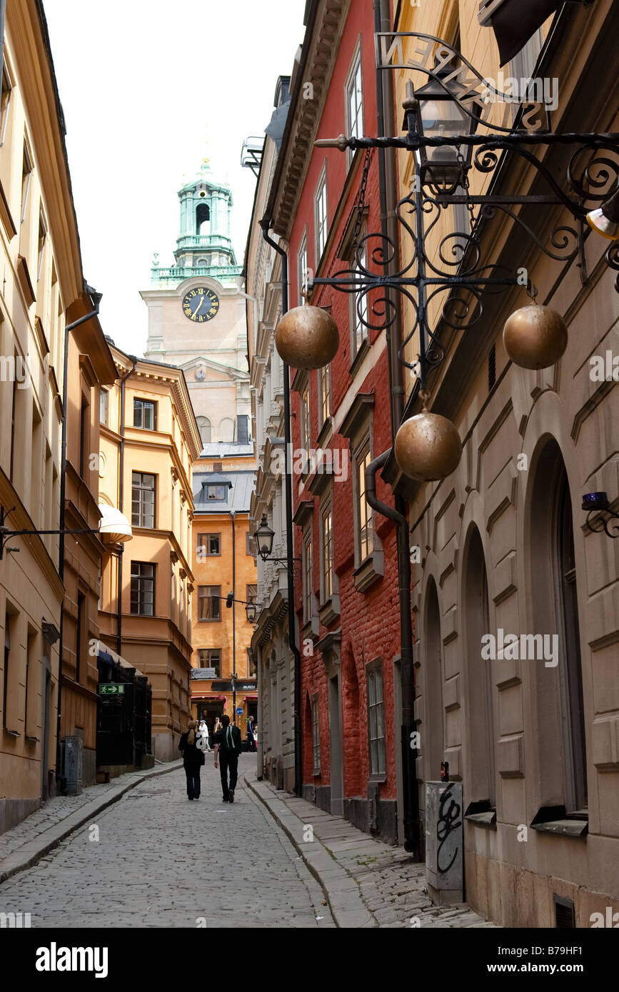 Old Town in Stockholm Stockfoto