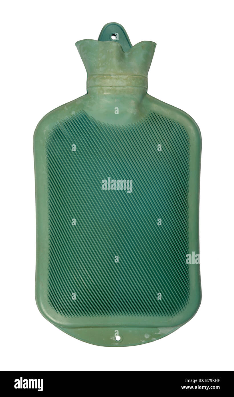 Grüne Wärmflasche Stockfoto