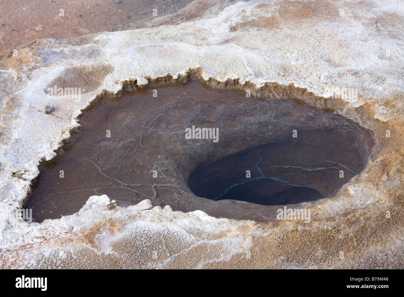 geothermische Frühling mit Schwefel Island Stockfoto