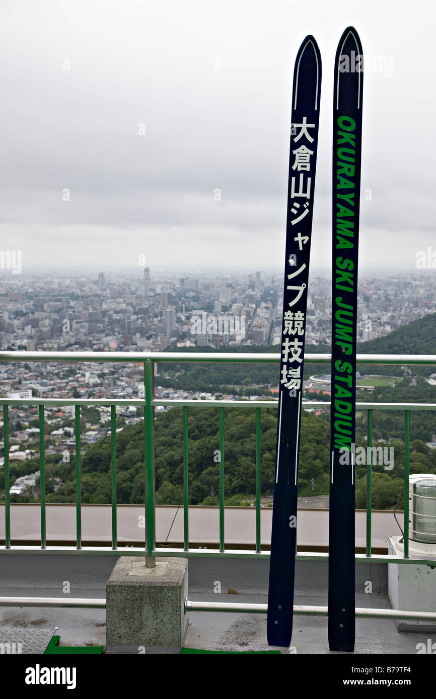 Okurayama Schanze Observation Deck, Sapporo, Hokkaido, Japan, Asien Stockfoto