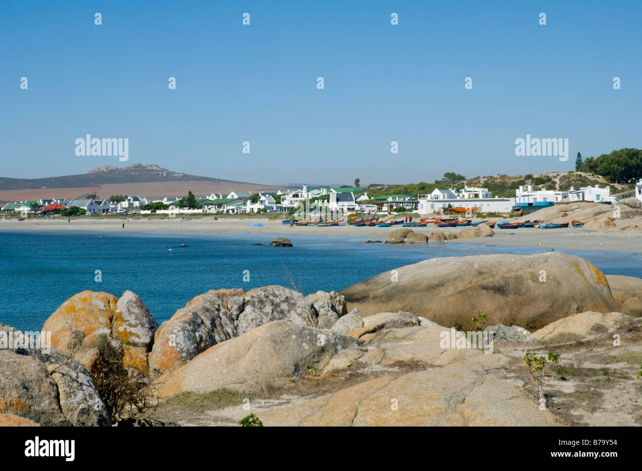 Paternoster eines der letzten traditionellen Fischerdörfern an der Westküste Südafrikas Stockfoto