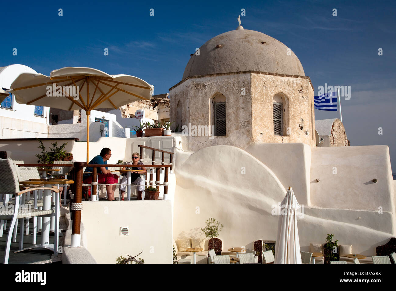 Oia Santorini-Cyclades-Griechenland Stockfoto