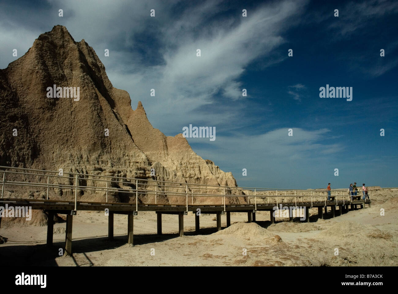 Tür-Trail Ansichten und Szenen Badlands N P South Dakota USA Stockfoto