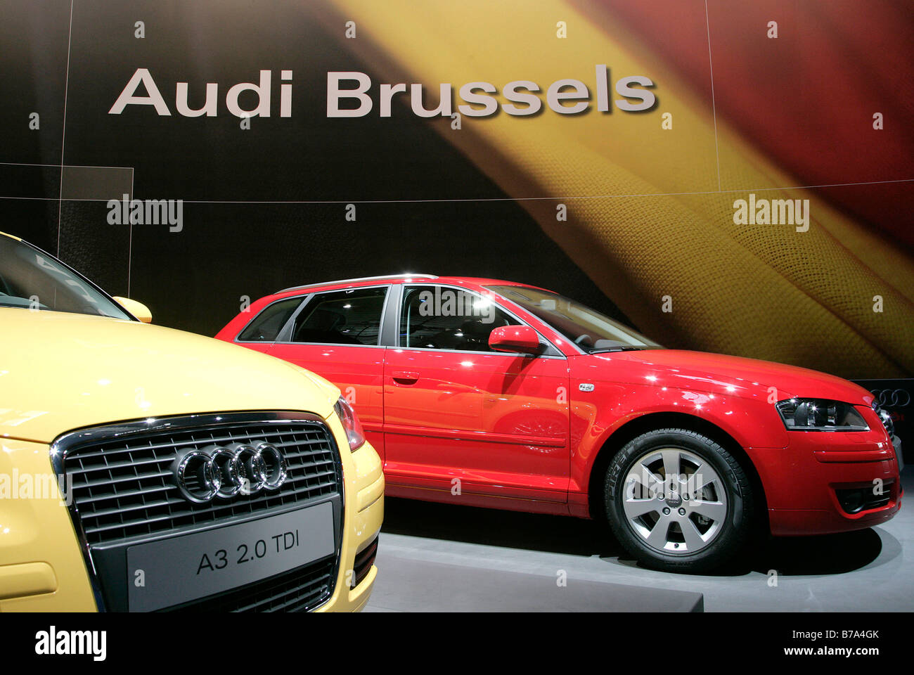 Audi A3 zu Beginn der Produktion Zeremonie am 30.05.2007 im Audi AG Werk in Brüssel, Belgien Stockfoto
