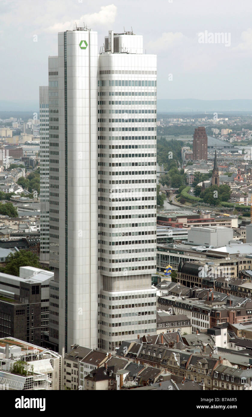 Bankenviertel mit der Dresdner Bank in Frankfurt am Main, Hessen, Deutschland, Europa Stockfoto