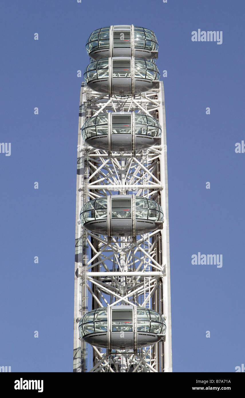 Millennium Wheel, das größte Riesenrad der Welt, London, England, Großbritannien, Europa Stockfoto