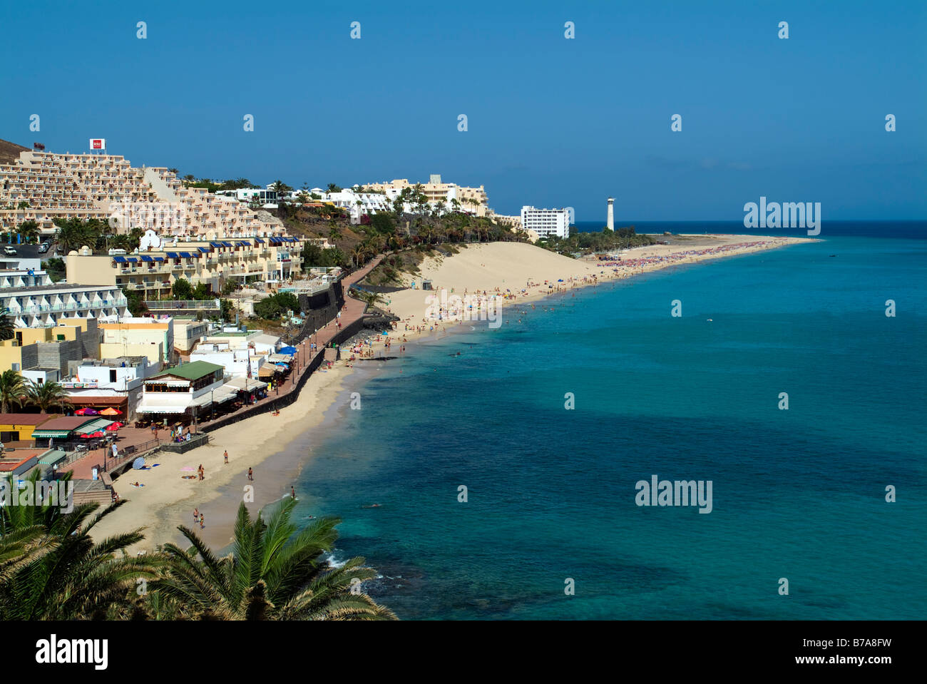 Strand und Küste in Morro Jable, Jandia, Fuerteventura, Kanaren, Spanien Stockfoto