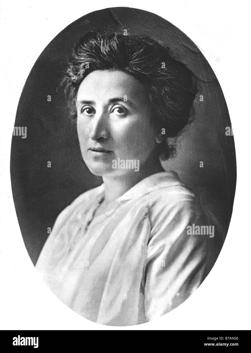 Historisches Foto, Rosa Luxemburg, Mitbegründer und Vorsitzender der deutschen kommunistischen Partei Stockfoto