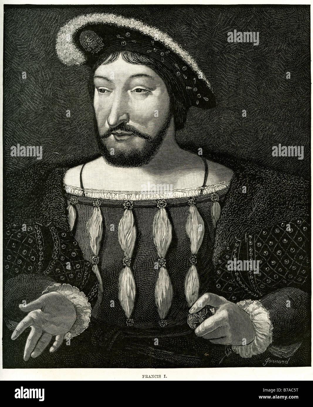 Francis ich François Premier François d'Angoulême 12 September 1494 – 31 März 1547 König von Frankreich Stockfoto