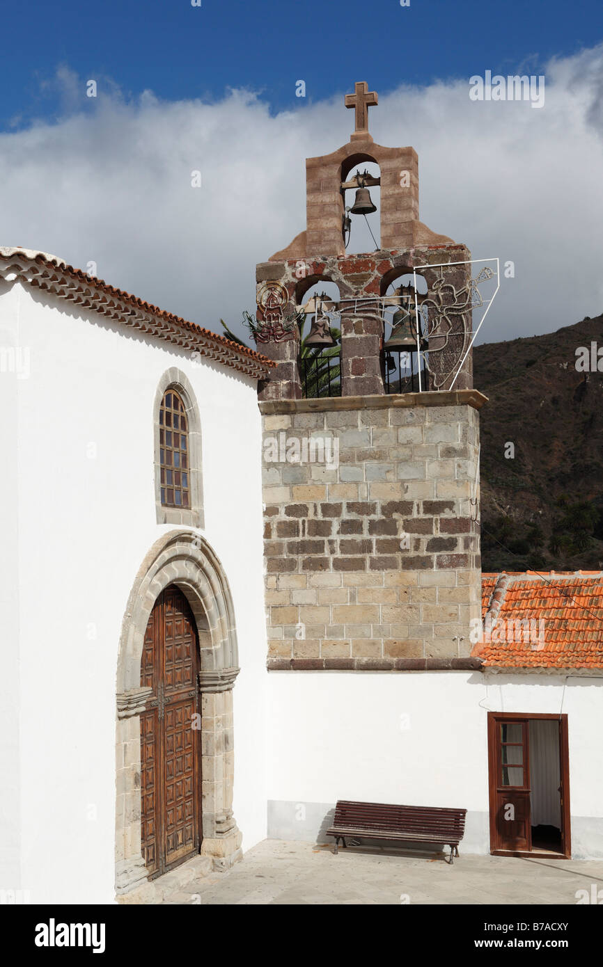 Klosterkirche des Dominikanerklosters, El Convento de Santo Domingo, Hermigua, La Gomera, Kanarische Inseln, Spanien, Europa Stockfoto