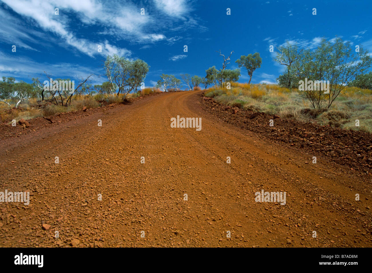 Offroad, Feldweg, im Karijini National Park, Westaustralien, Australien Stockfoto