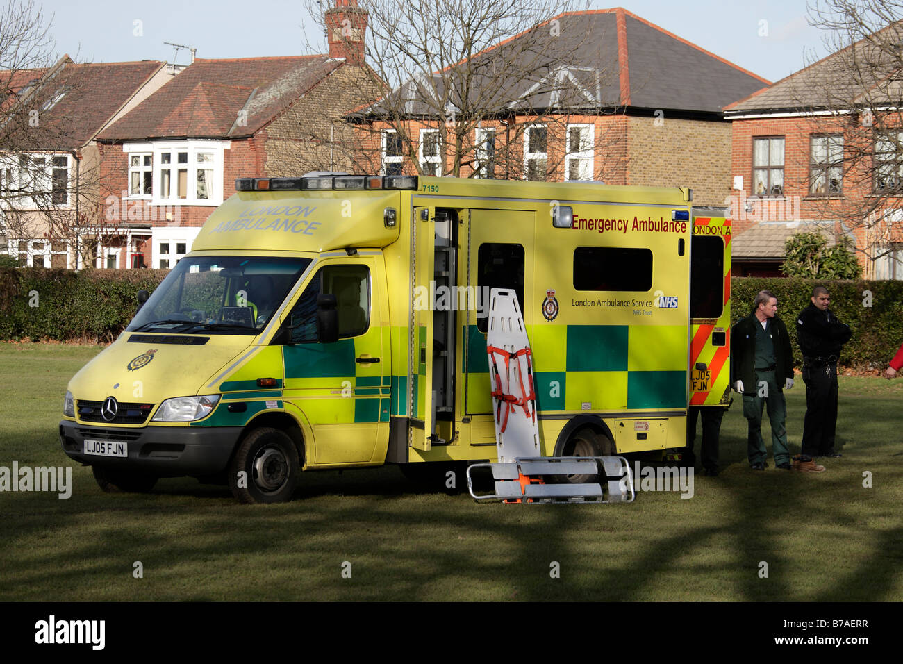 London Ambulance Stockfoto