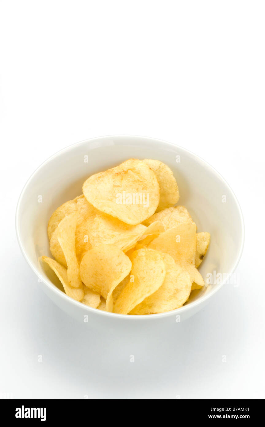 Kartoffel-Chips Stockfoto