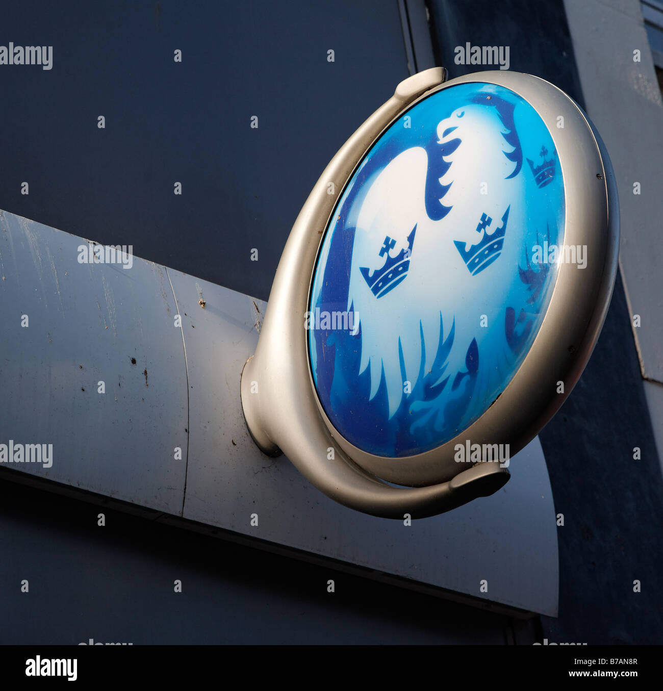 Barclays Bank Zeichen auf UK High street Stockfoto