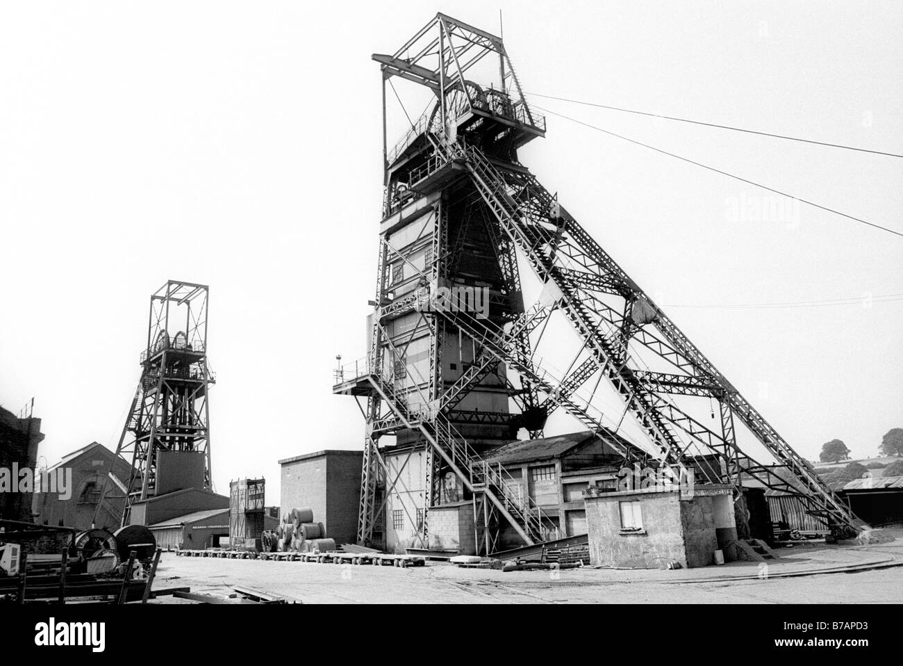 25. August 1989 Grube Kopf gewundenen Gang bei Oakdale Zeche South Wales die Kohle geschlossen mir kurz nachdem dieses Foto aufgenommen wurde Stockfoto