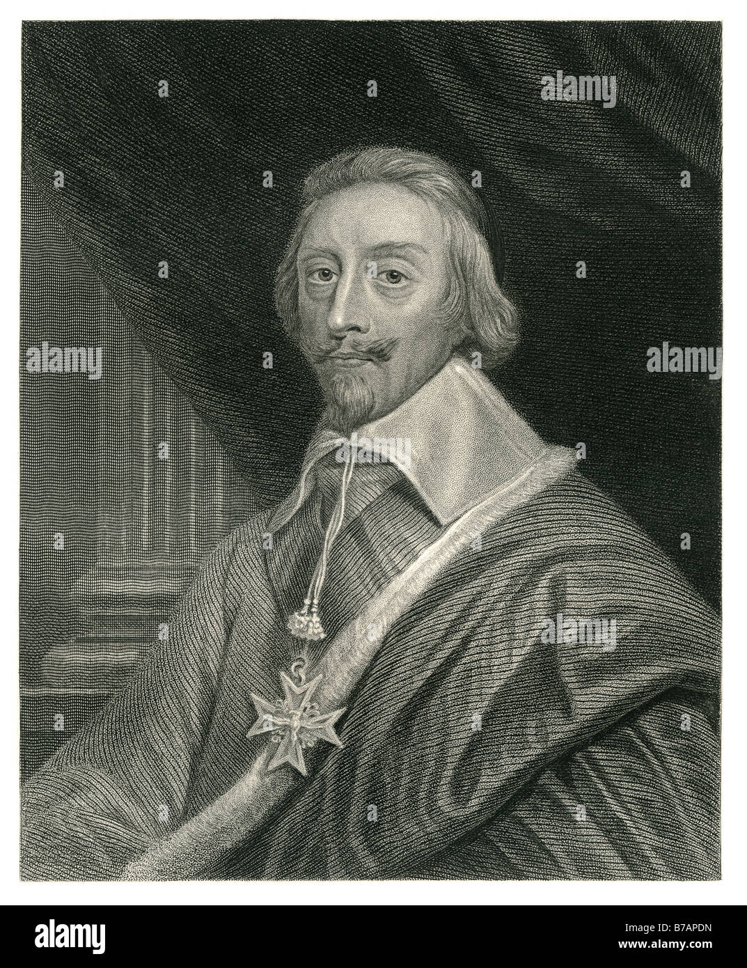 Armand Jean du Plessis de Richelieu, Kardinal-Duc de Richelieu (9 September 1585 – 4. Dezember 1642) war ein französischer Geistlicher Stockfoto