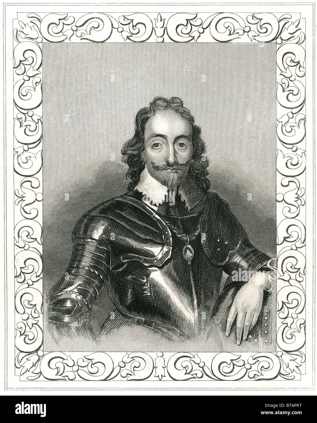 Charles war ich (19 November 1600 – 30. Januar 1649) König von England, Schottland und Irland vom 27. März 1625 bis zu seiner Hinrichtung. Stockfoto