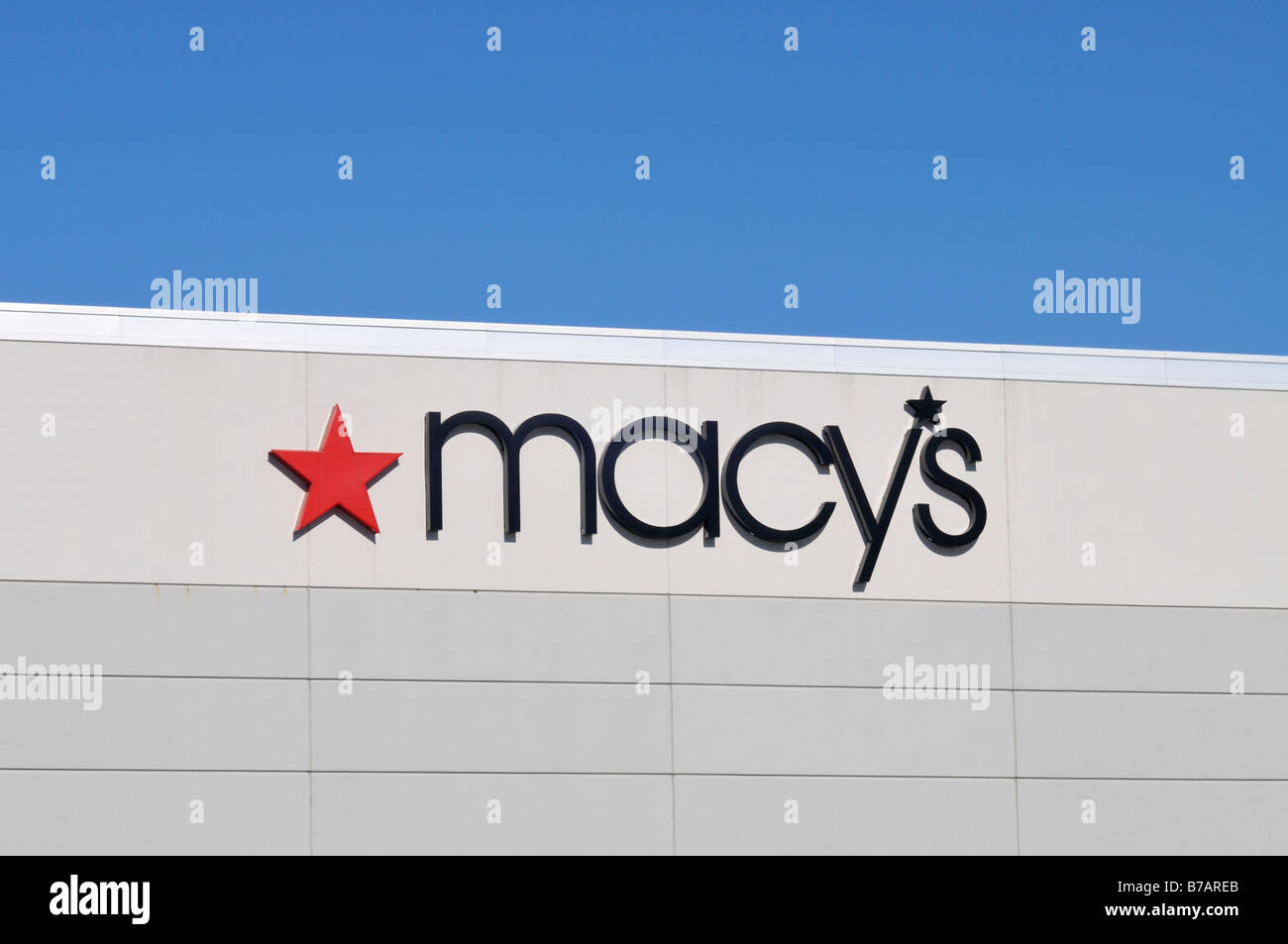 Melden Sie für Kaufhaus Macy's in USA Stockfoto