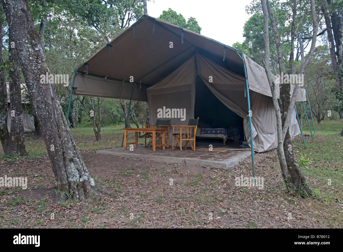 Zelt am Duma tented Camp Masai Mara Nord Reserve Kenia Stockfoto