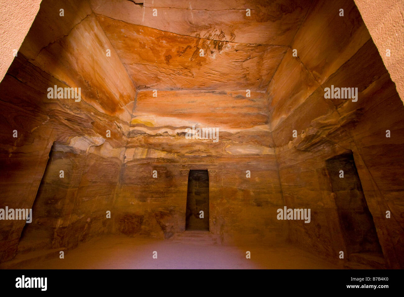 Petra Jordan Interior Stockfotos Petra Jordan Interior