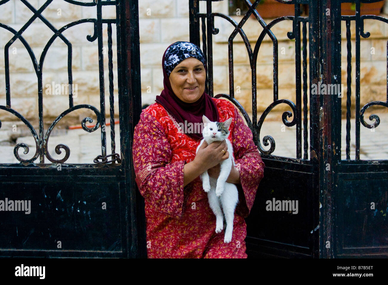 Frau in Amman Jordanien Stockfoto
