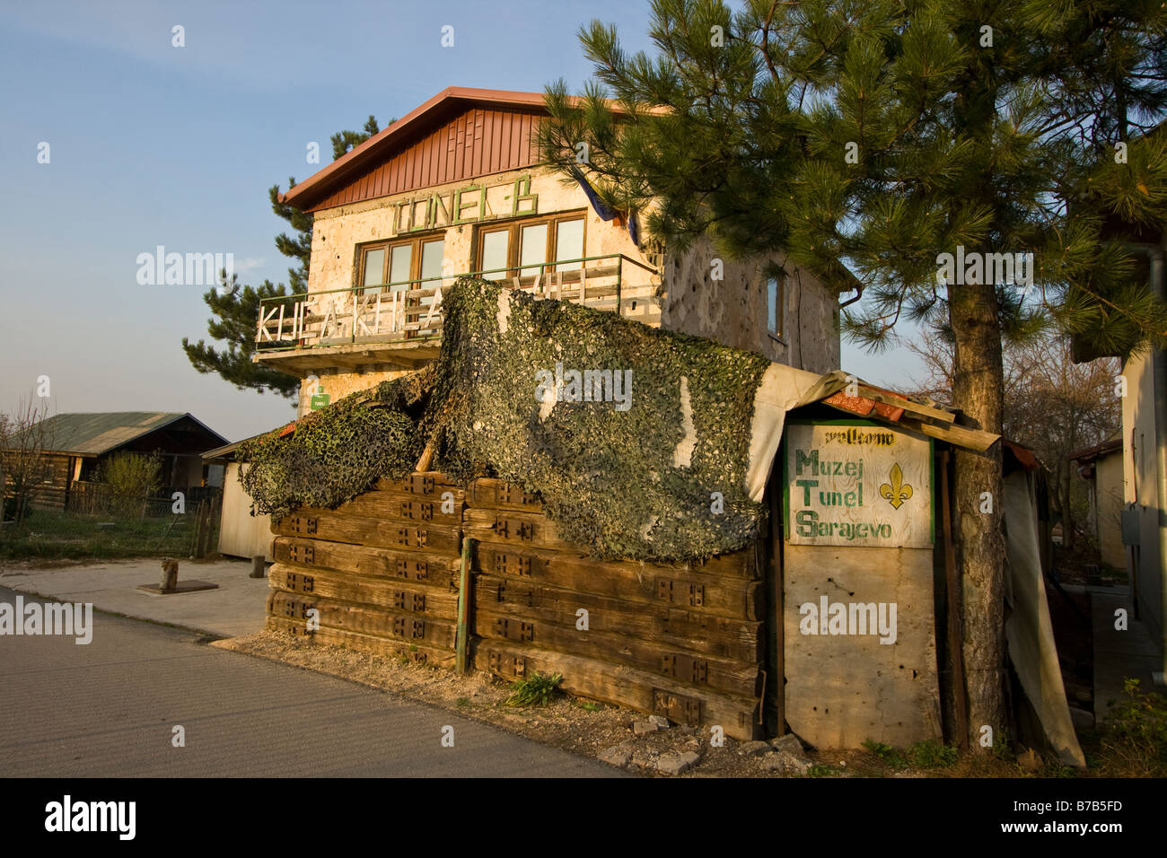 Das Tunnel-Museum in Sarajevo Bosnien Stockfoto