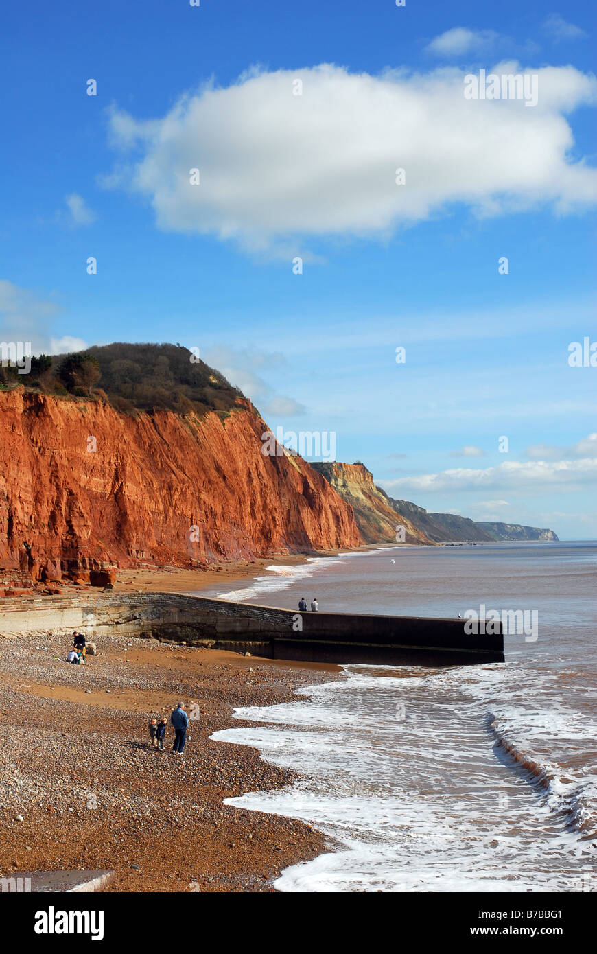 Der Jura-Küste-Sidmouth devon Stockfoto