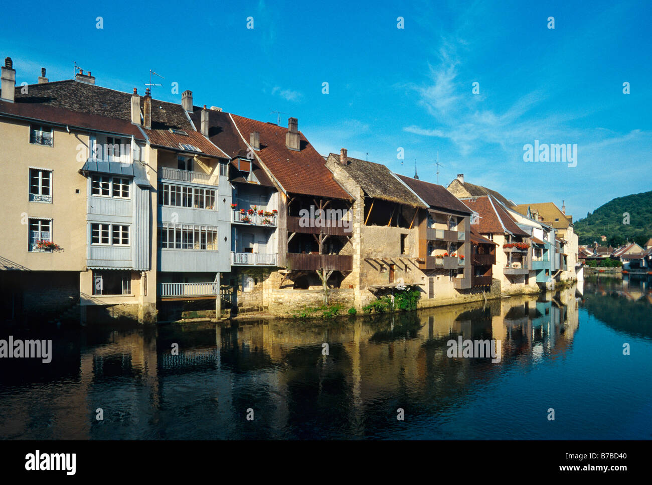 ORNANS DOUBS FRANCHE COMTE FRANKREICH Stockfoto