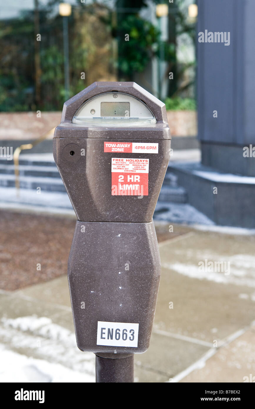 Eine Parkuhr Stockfoto