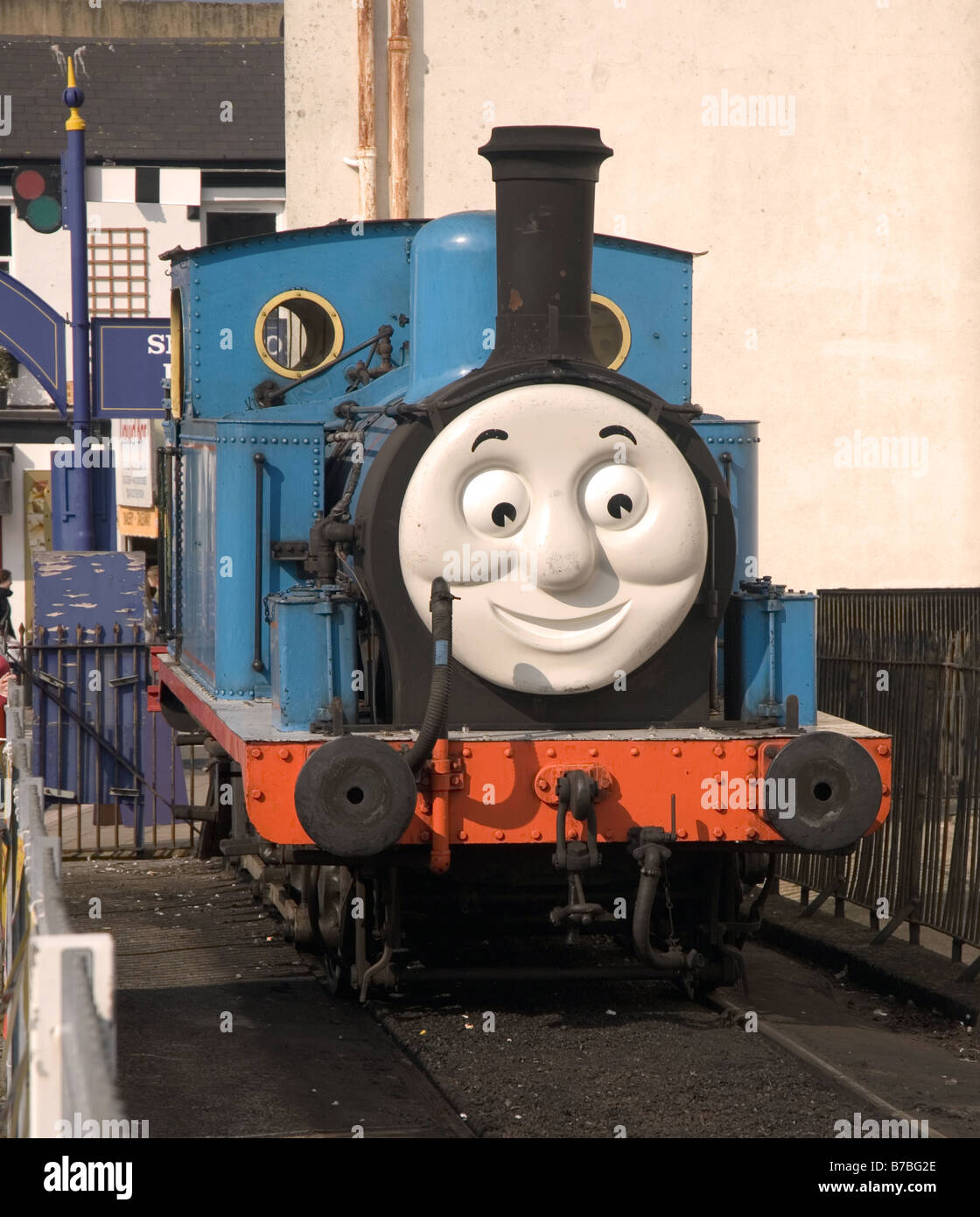 Thomas die kleine Lokomotive in Devon Stockfoto