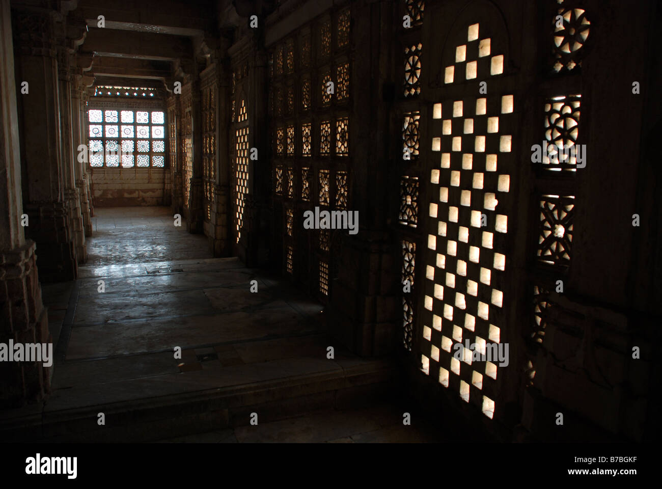 Innere Sarkhej Rosa, Ahmedabad, Indien. Stockfoto