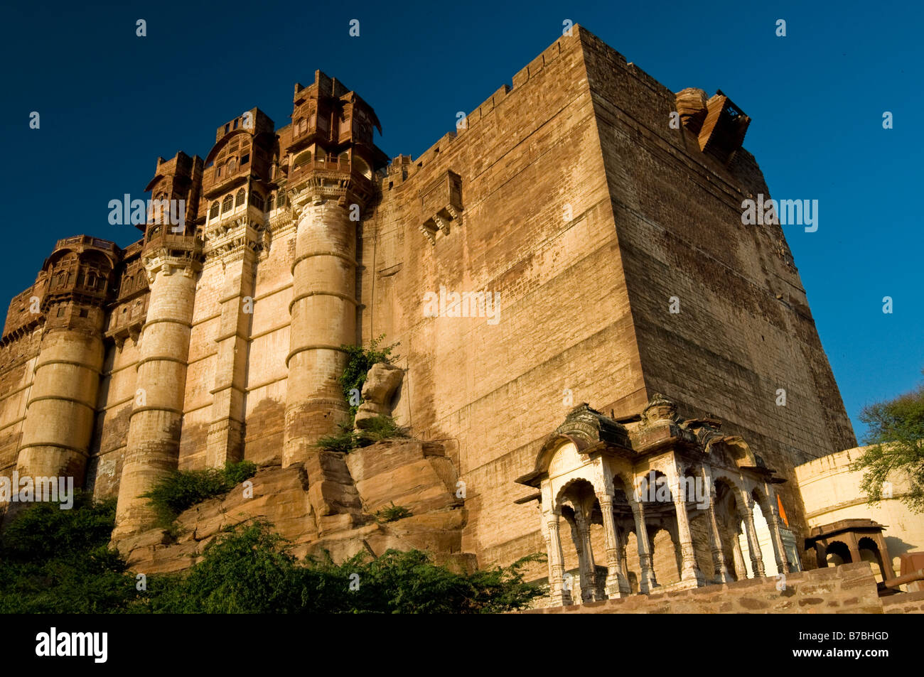 Meherangarh Fort. Jodhpur. Rajasthan. Indien. Stockfoto