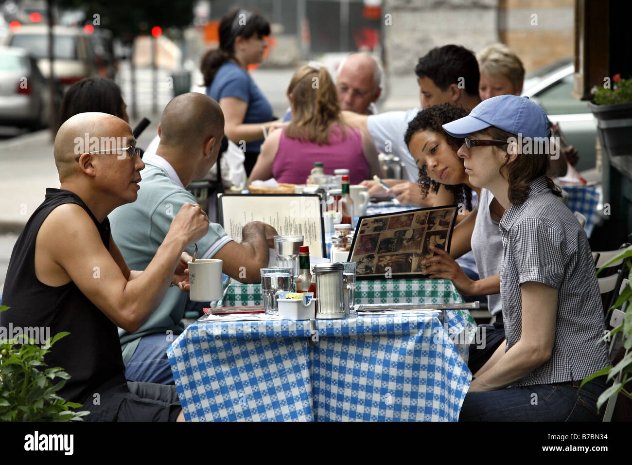 Pavement Restaurant, Hudson Street, New York City, USA Stockfoto