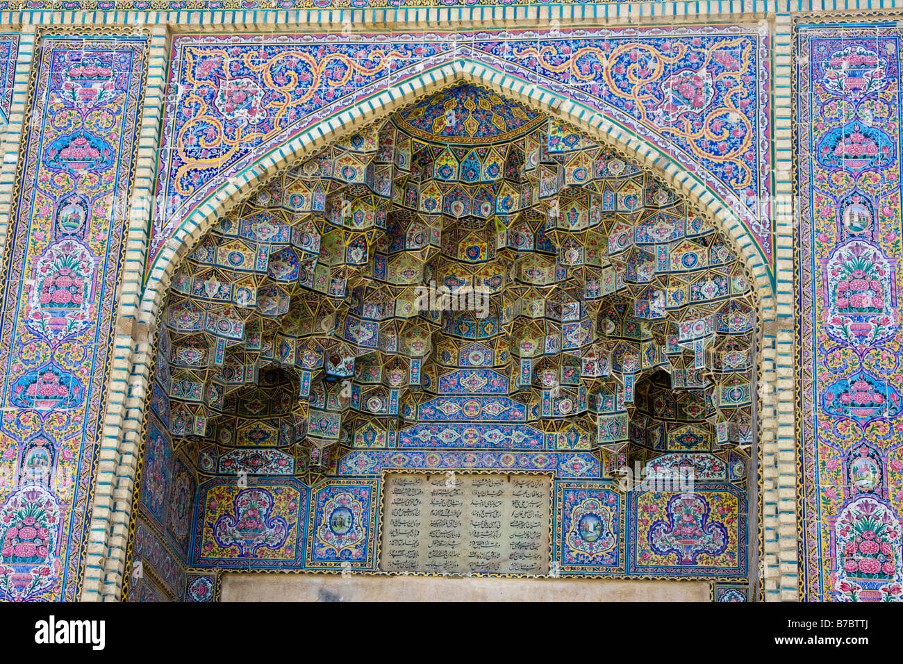 Nasir Ol Molk Moschee in Schiraz Iran Stockfoto