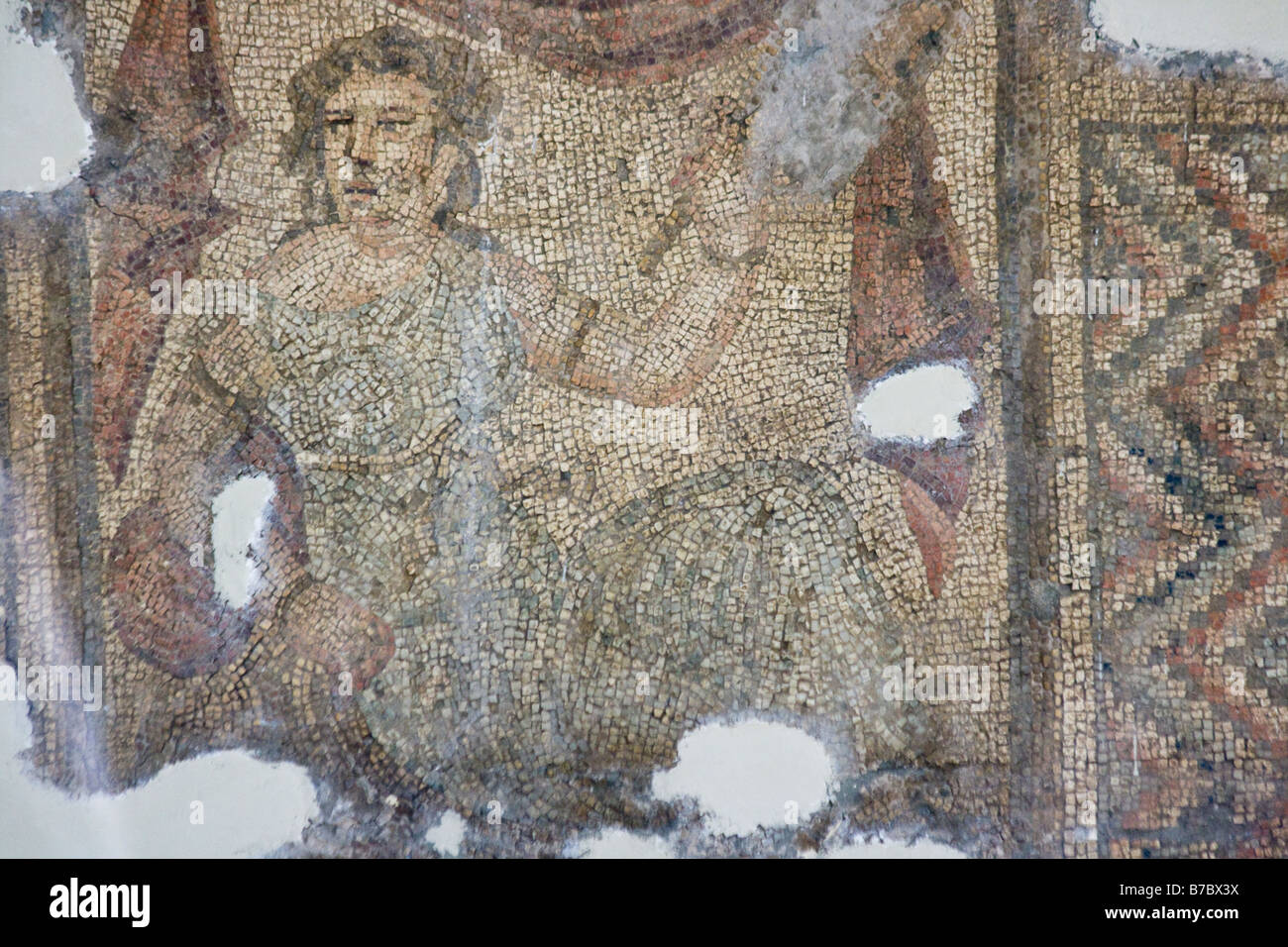 Bishapur römisches Mosaik vom Nationalmuseum in Teheran-Iran Stockfoto