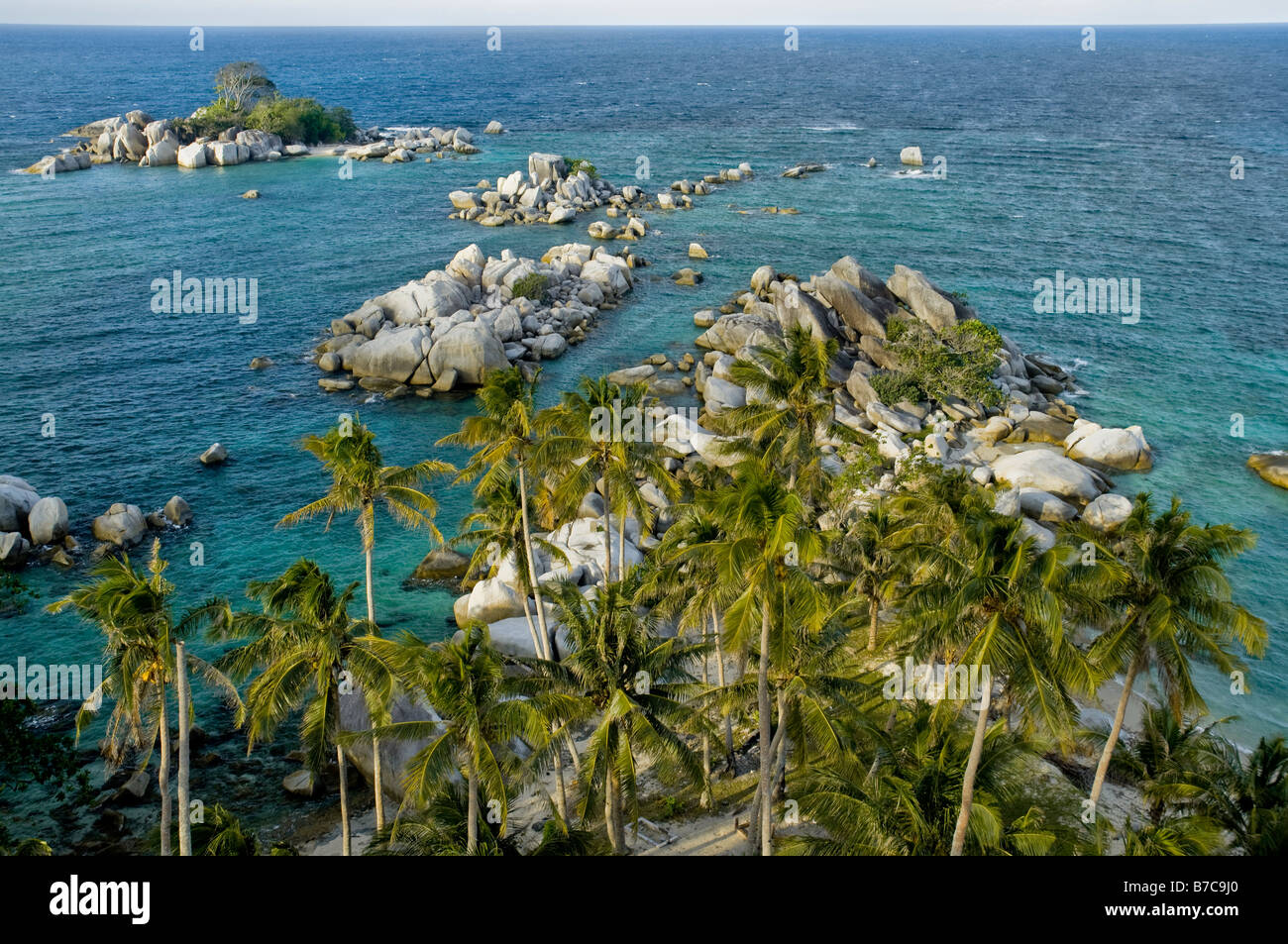 Schöne Aussicht in Belitung Island Stockfoto