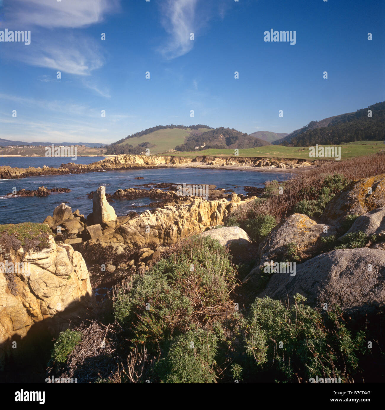 Nord Küste von POINT LOBOS STATE PARK mit Carmel Kloster CARMEL California Stockfoto