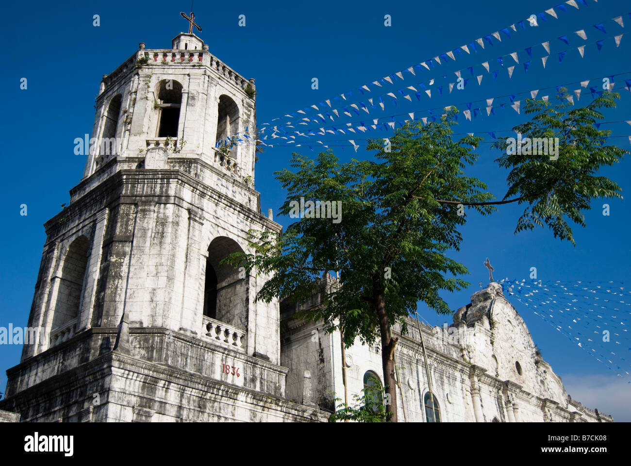 Cebu Metropolitan Kathedrale Glockenturm, Cebu City, Cebu, Visayas, Philippinen Stockfoto