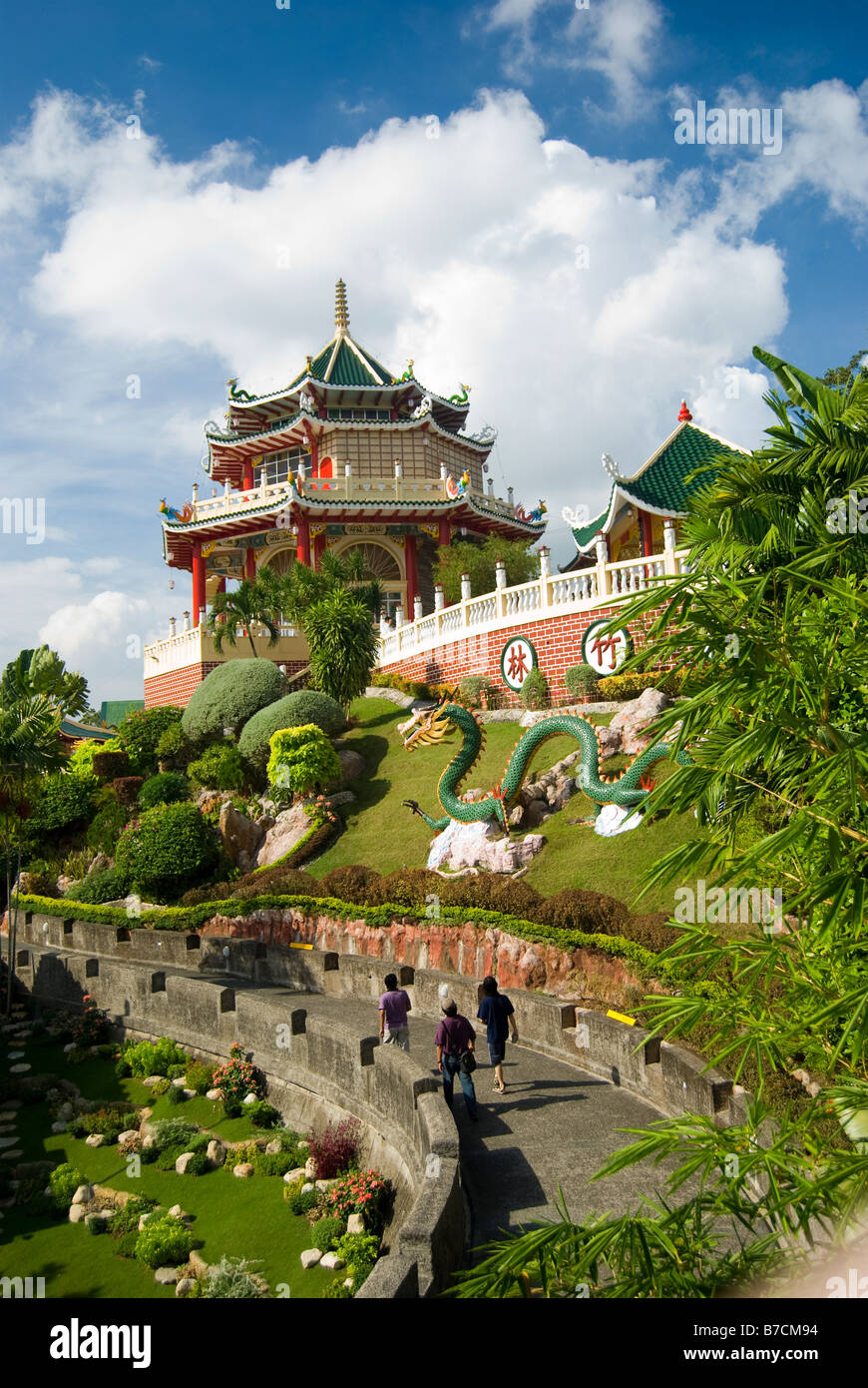 Der taoistische Tempel, Beverly Hills, Cebu City, Cebu, Visayas, Philippinen Stockfoto