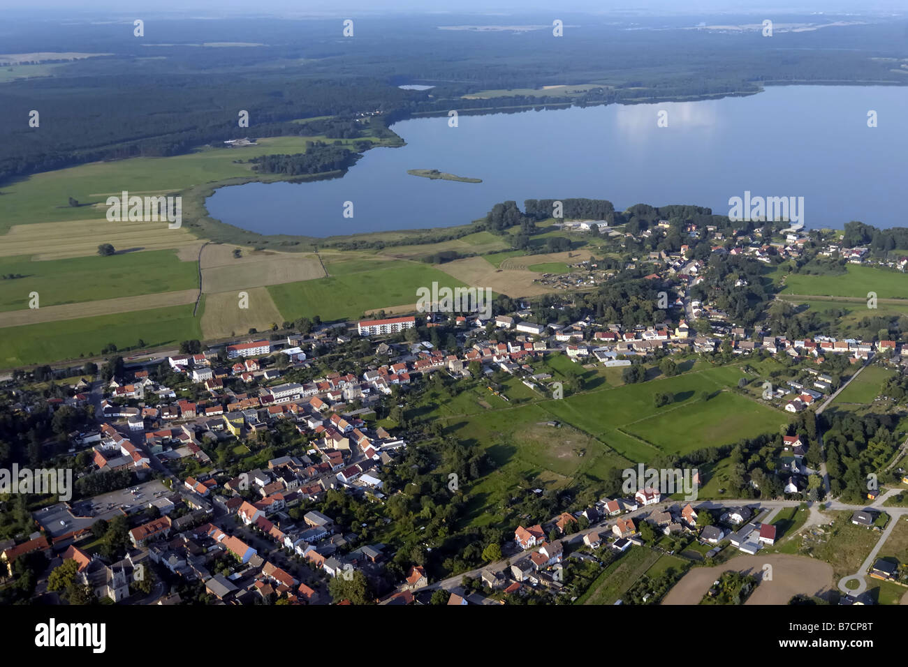 Joachimsthal am Grimnitzsee, See Grimnitzsee, Deutschland, Brandenburg, Biosphaerenreservat Schorfheide-Chorin Stockfoto