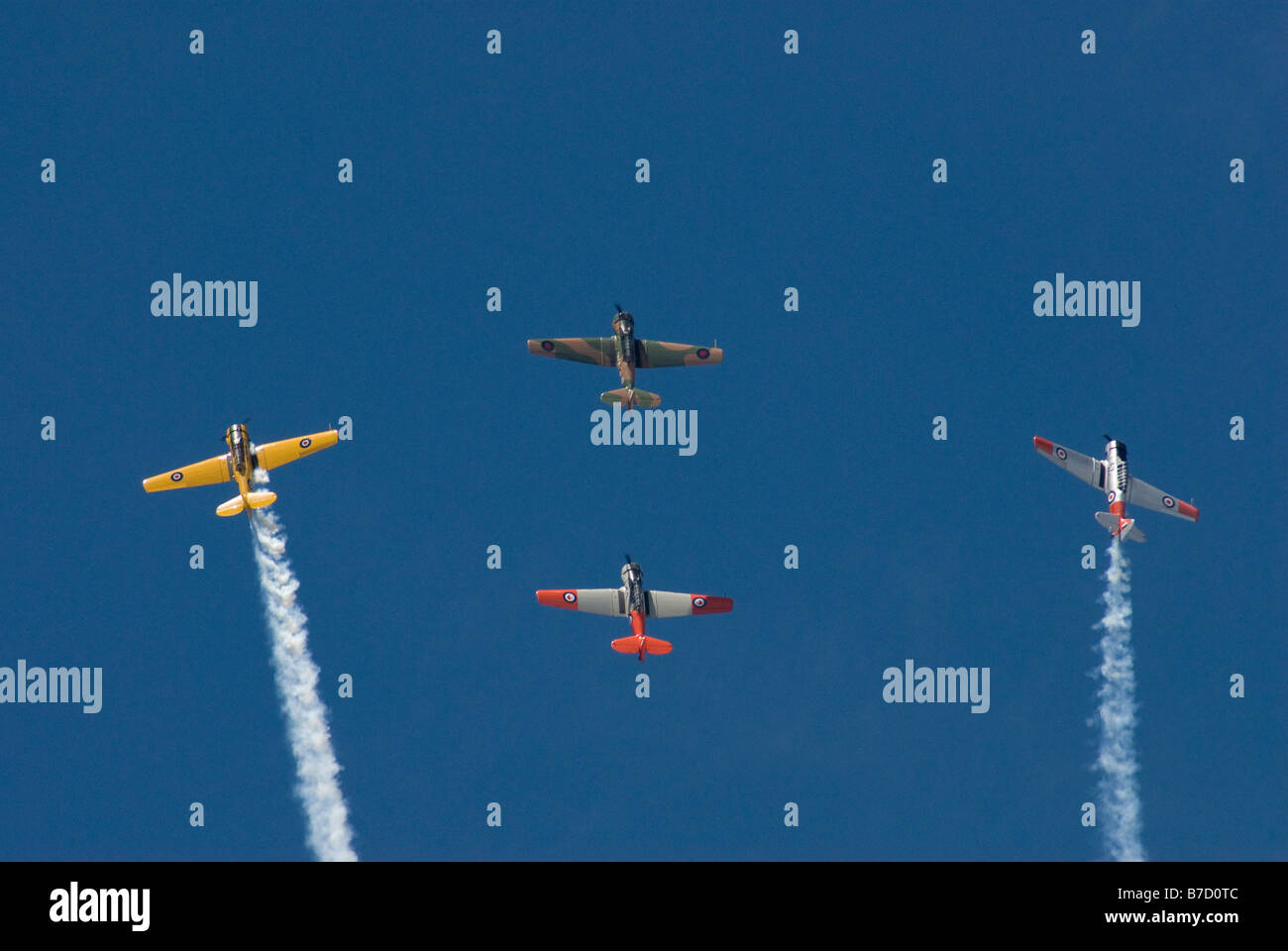 North American Harvard Schulflugzeug Stockfoto