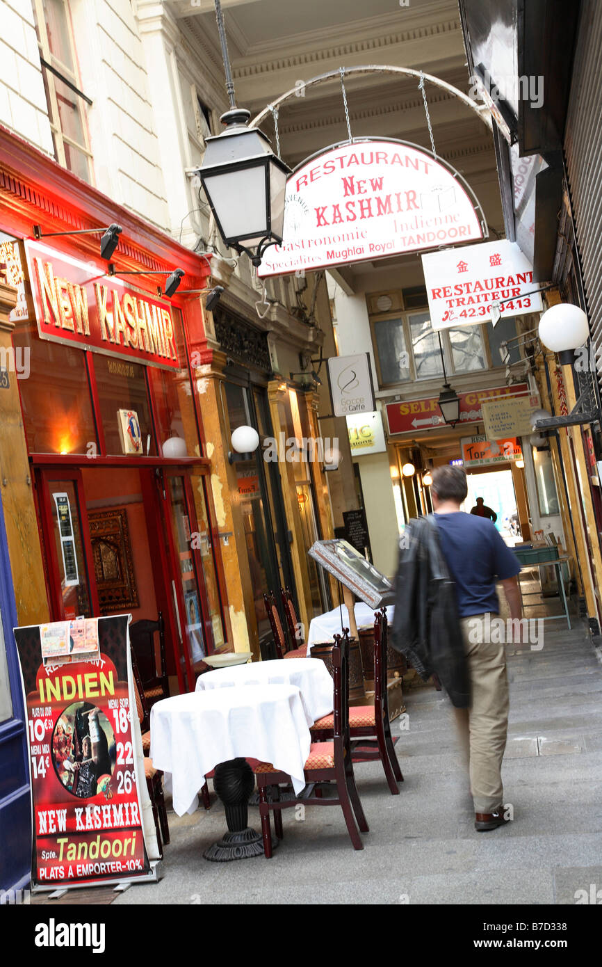 PASSAGE DES PANORAMAS PARIS Stockfoto
