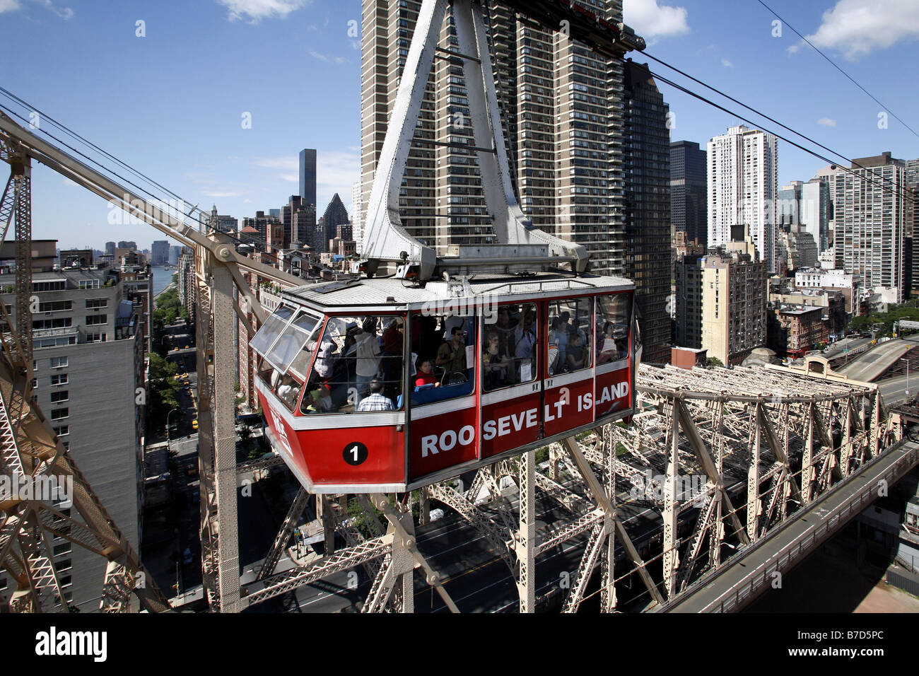 Roosevelt Island Tramway, New York City, USA Stockfoto