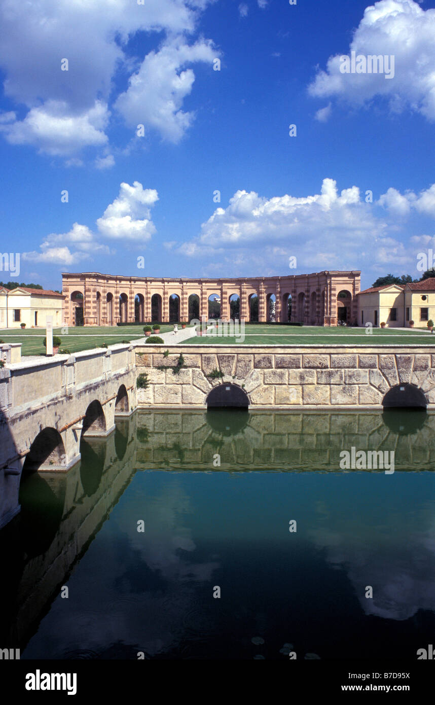 Exedra, Palazzo Te, Mantua, Lombardei, Italien Stockfoto
