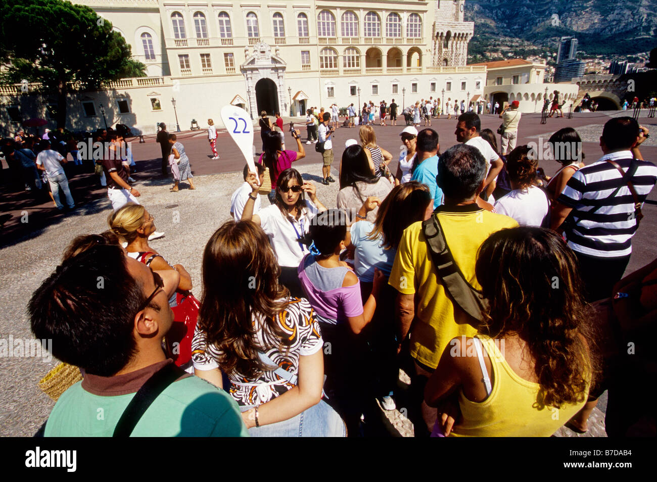 Touristischen Besuch der Fürstenpalast von Monaco Stockfoto