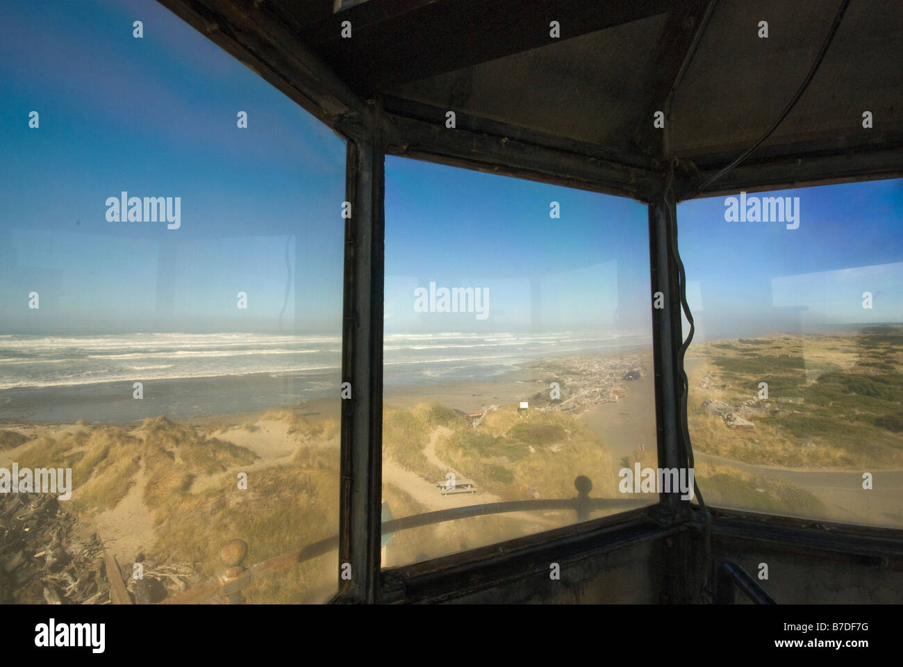 Coquille Fluss Leuchtturm in Bullards Beach State Park-Oregon-USA Stockfoto