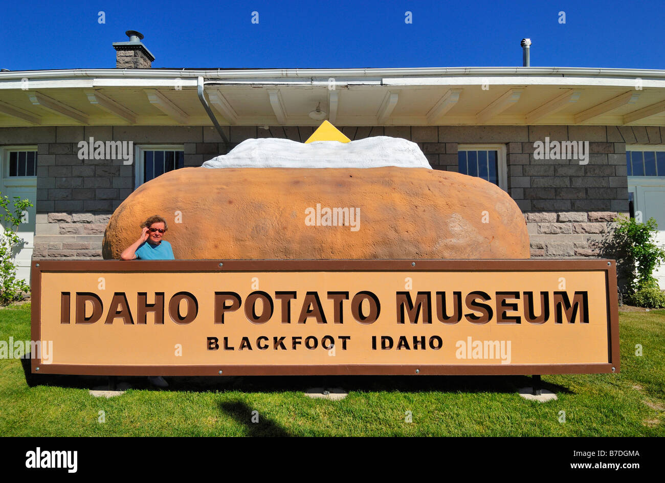 Das Idaho Potato Museum am Blackfoot in Idaho, Vereinigte Staaten von Amerika Stockfoto