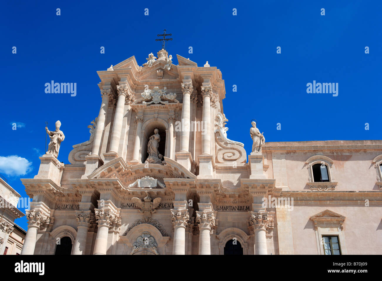 Syrakus Kathedrale, Ortygia, Syrakus, Sizilien Stockfoto